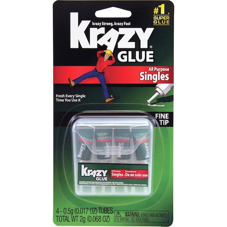 Krazy Glue All Purpose Glue, Clear, 0.50 fl oz KG58248SN